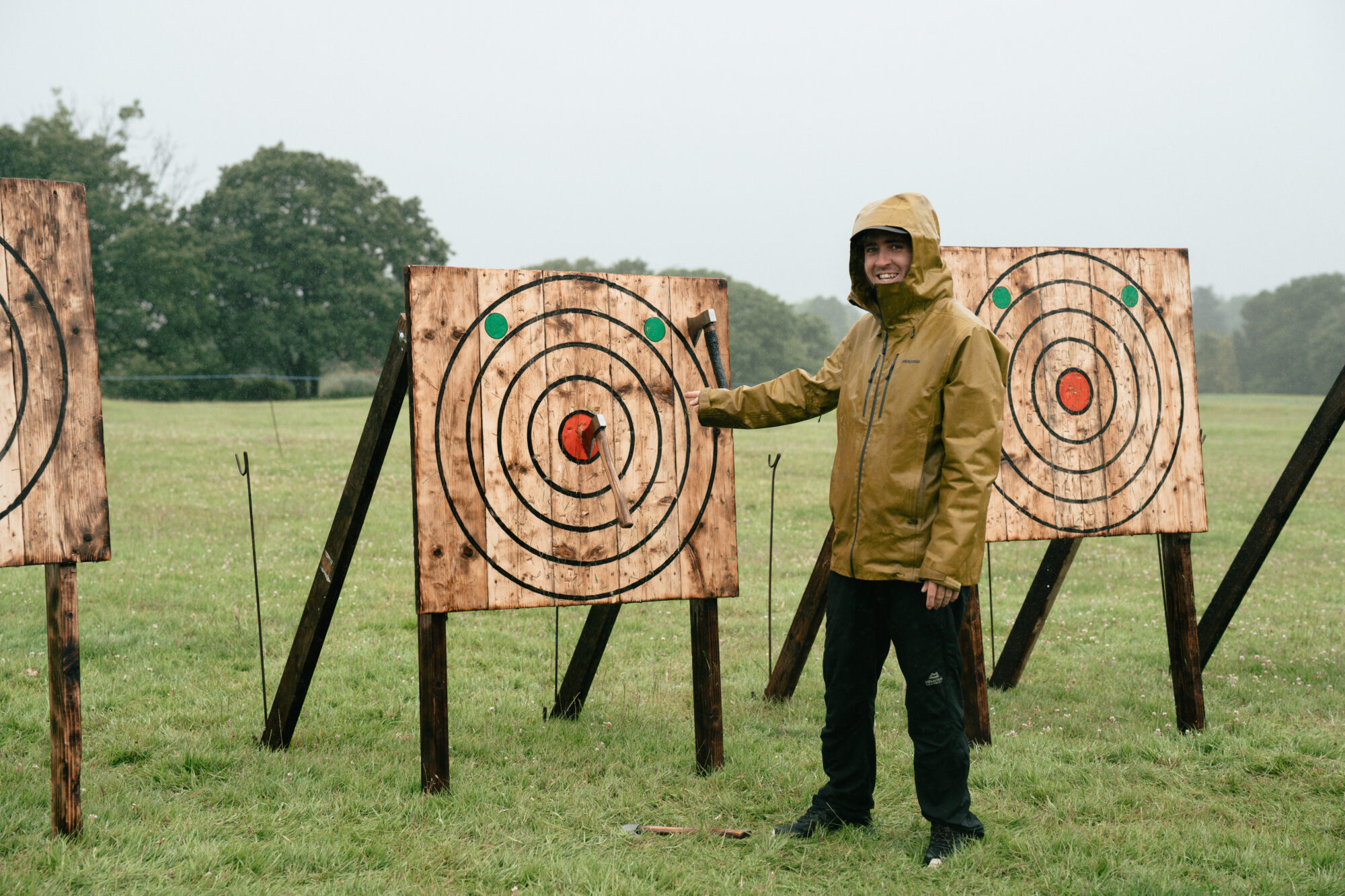 axe throwing in South Wales